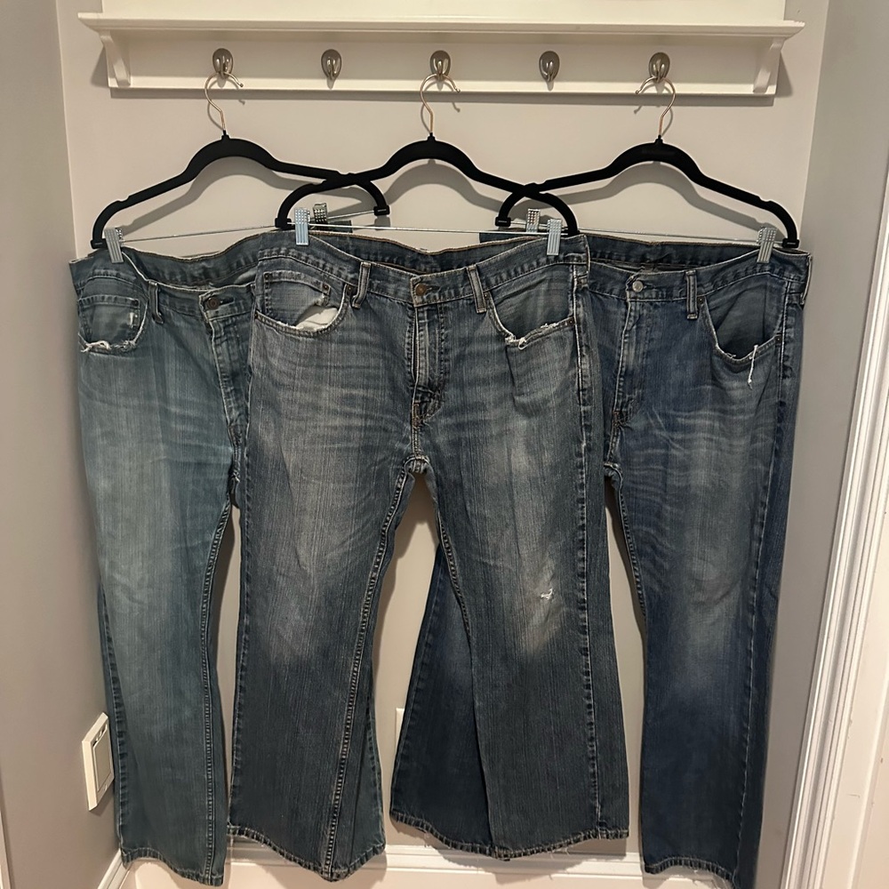 Men's Levi’s -  Blue Jeans 3 pairs all 36-30 all good used condition all for $10